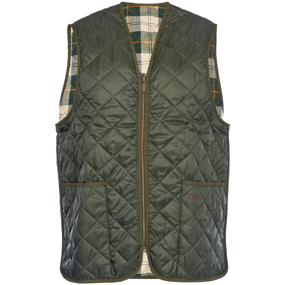 Barbour »Zip Line« Quilted Vest | olive/ancient | 34 (Women: 34